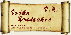 Vojka Mandžukić vizit kartica